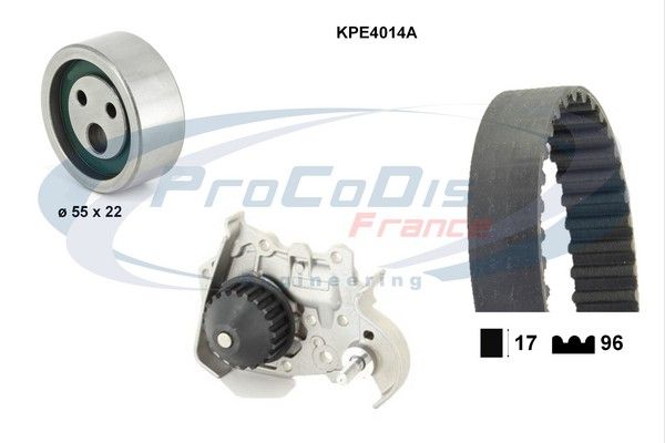 PROCODIS FRANCE Водяной насос + комплект зубчатого ремня KPE4014A